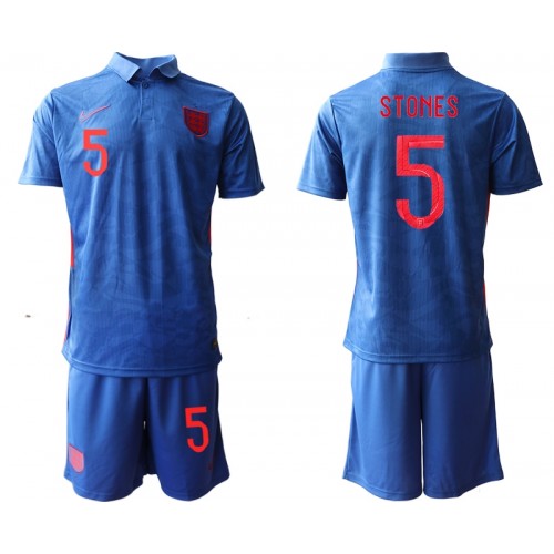 Engleska Dres Stones 5 Dječji Gostujući Euro 2020 Kratkih Rukava Engleska Dres Stones 5 Dječji Gostujući Euro 2020 Kratkih Rukava